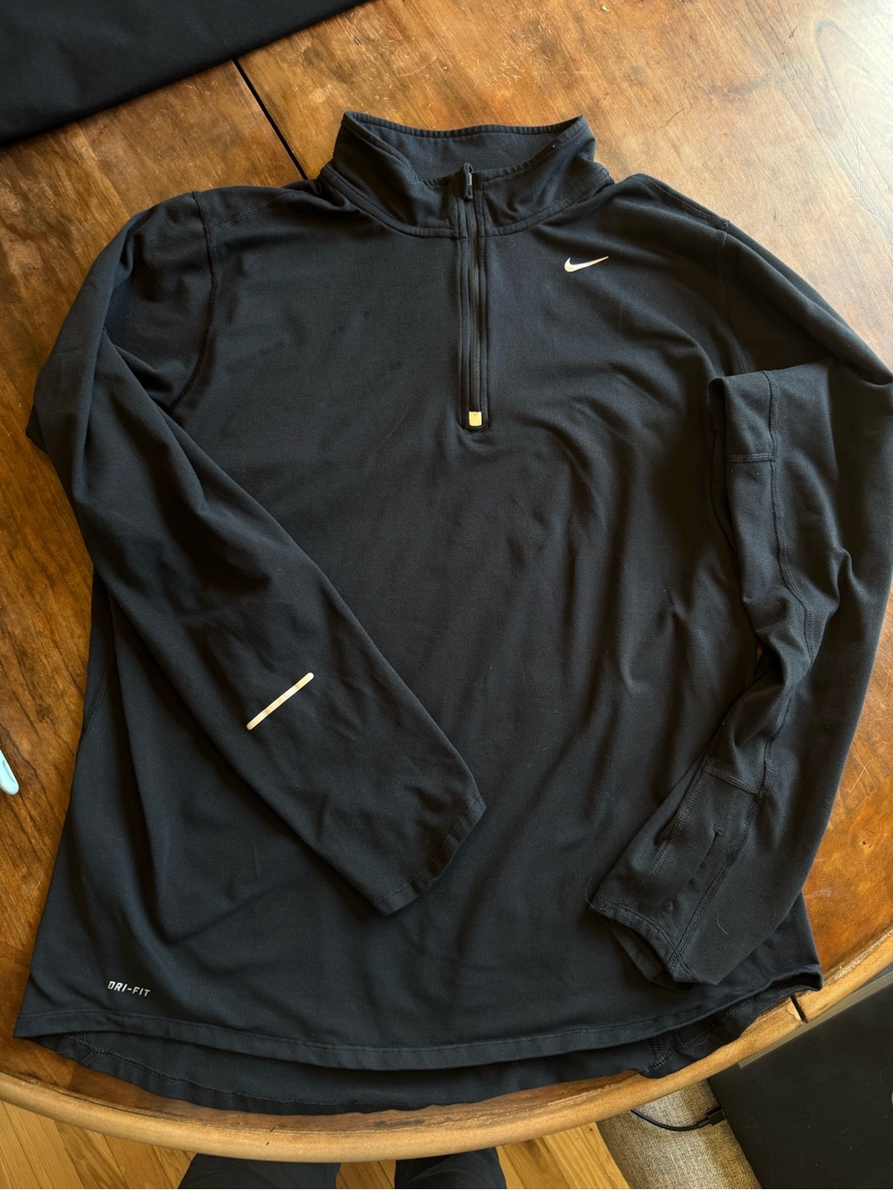 Nike Black Dri-FIT Lightweight 1/4 Zip Shirt Jacket